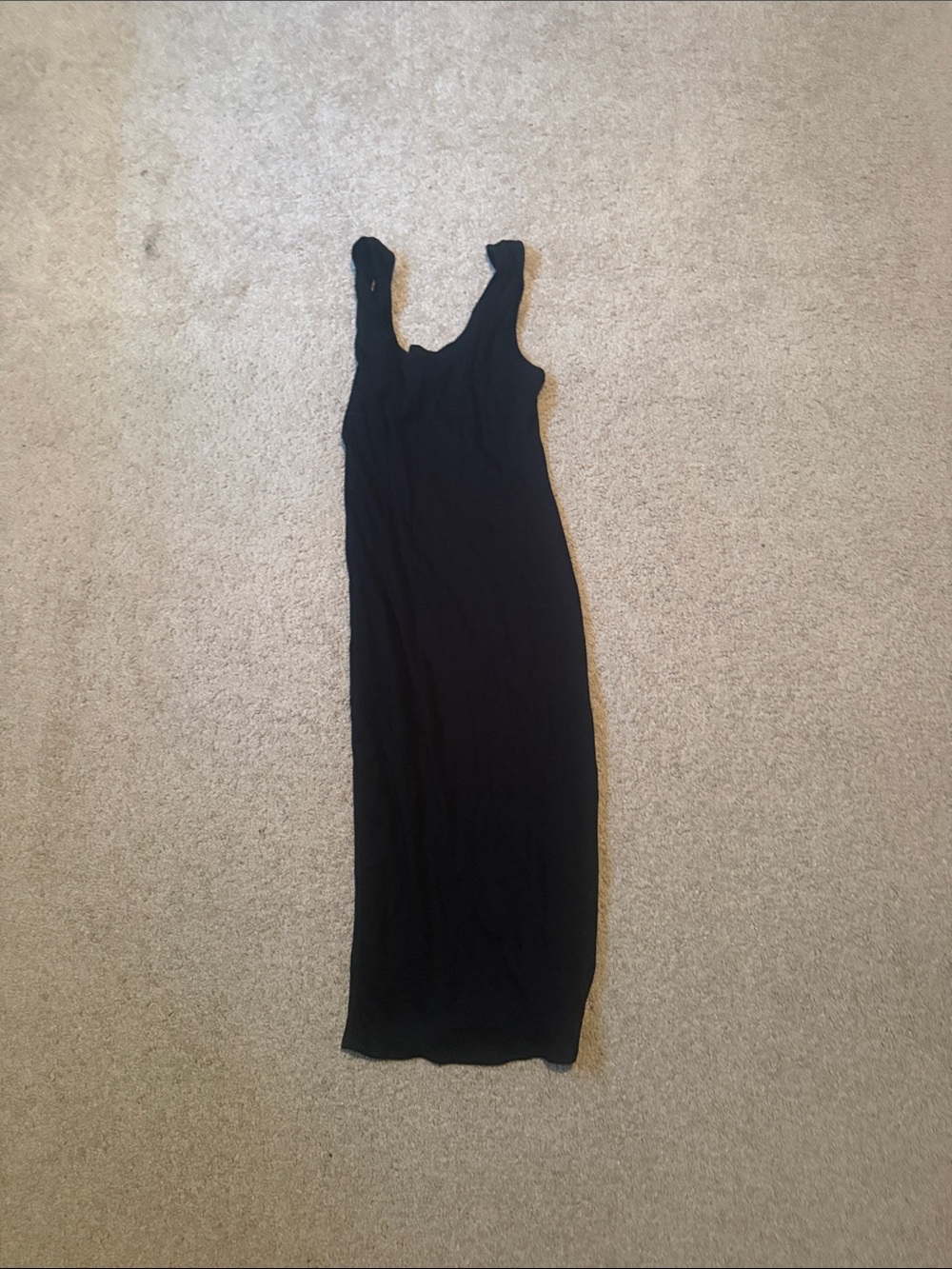 Classic Black Sleeveless Maxi Dress